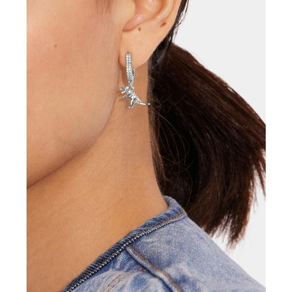 Faux Stone Signature Rexy Huggies Earrings