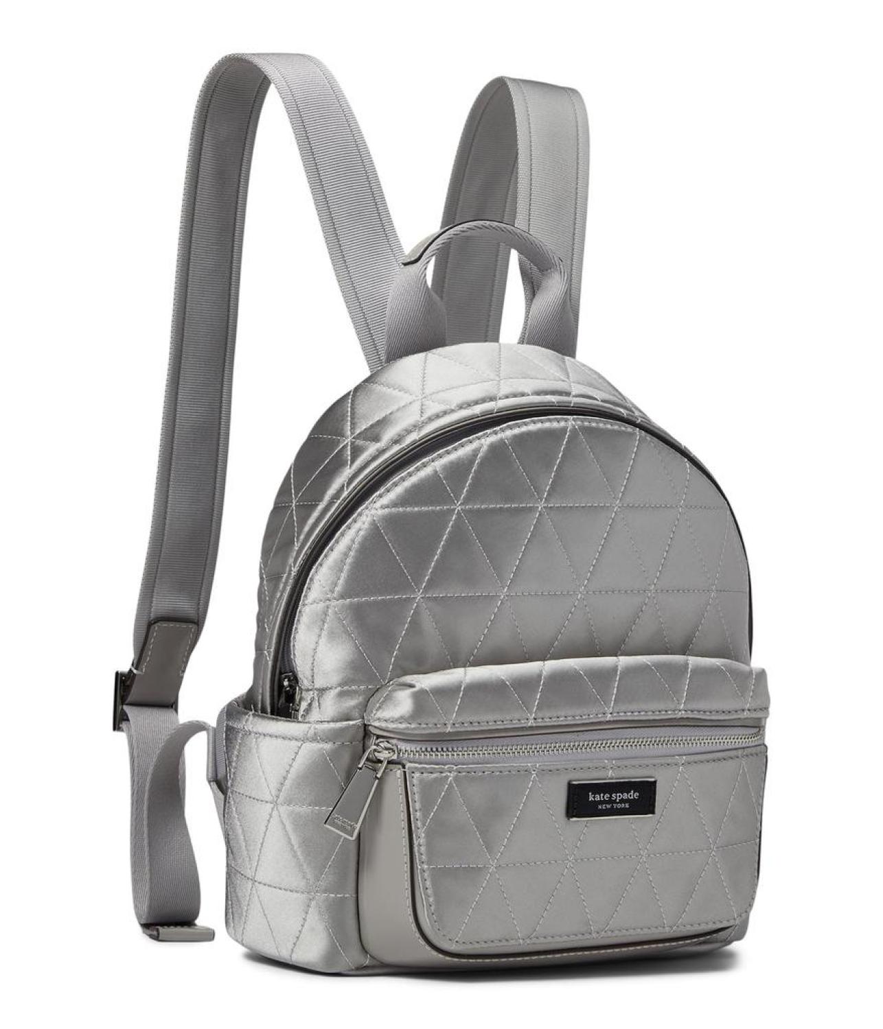 Sam Icon Quilted Satin Small Backpack