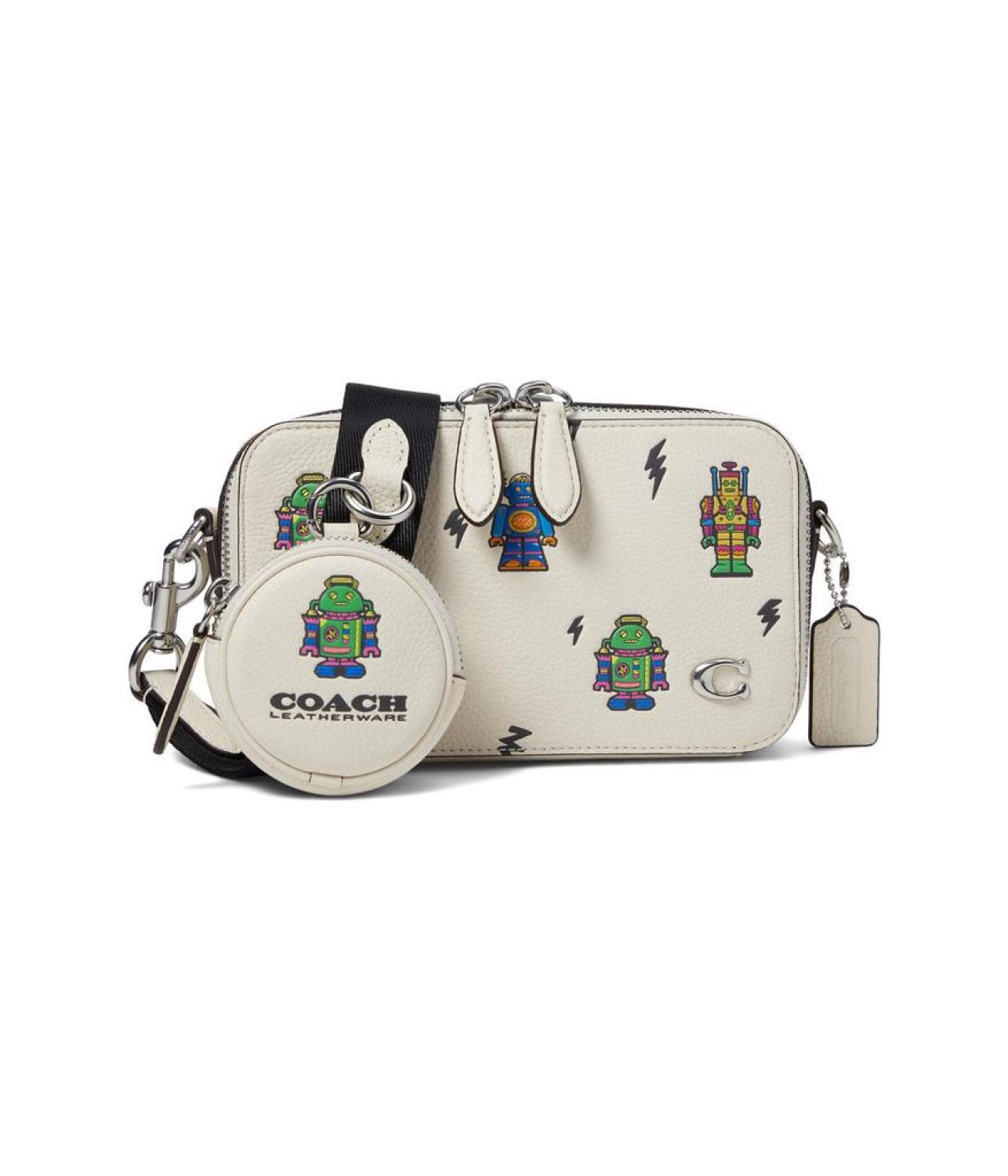 Charter Slim Crossbody in Robot Printed Leather