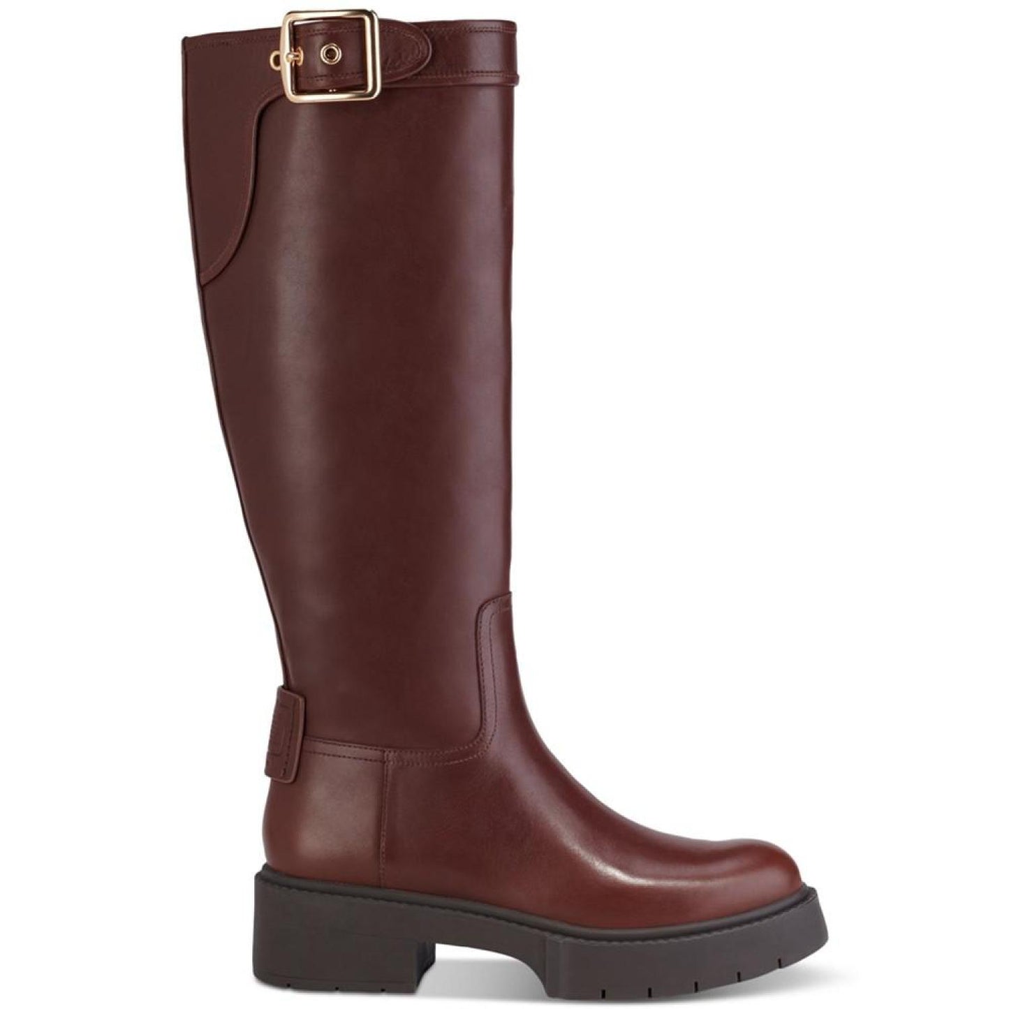 Women's Lilli Buckled-Strap Block-Heel Riding Boots