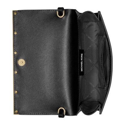 East West Large Leather Clutch