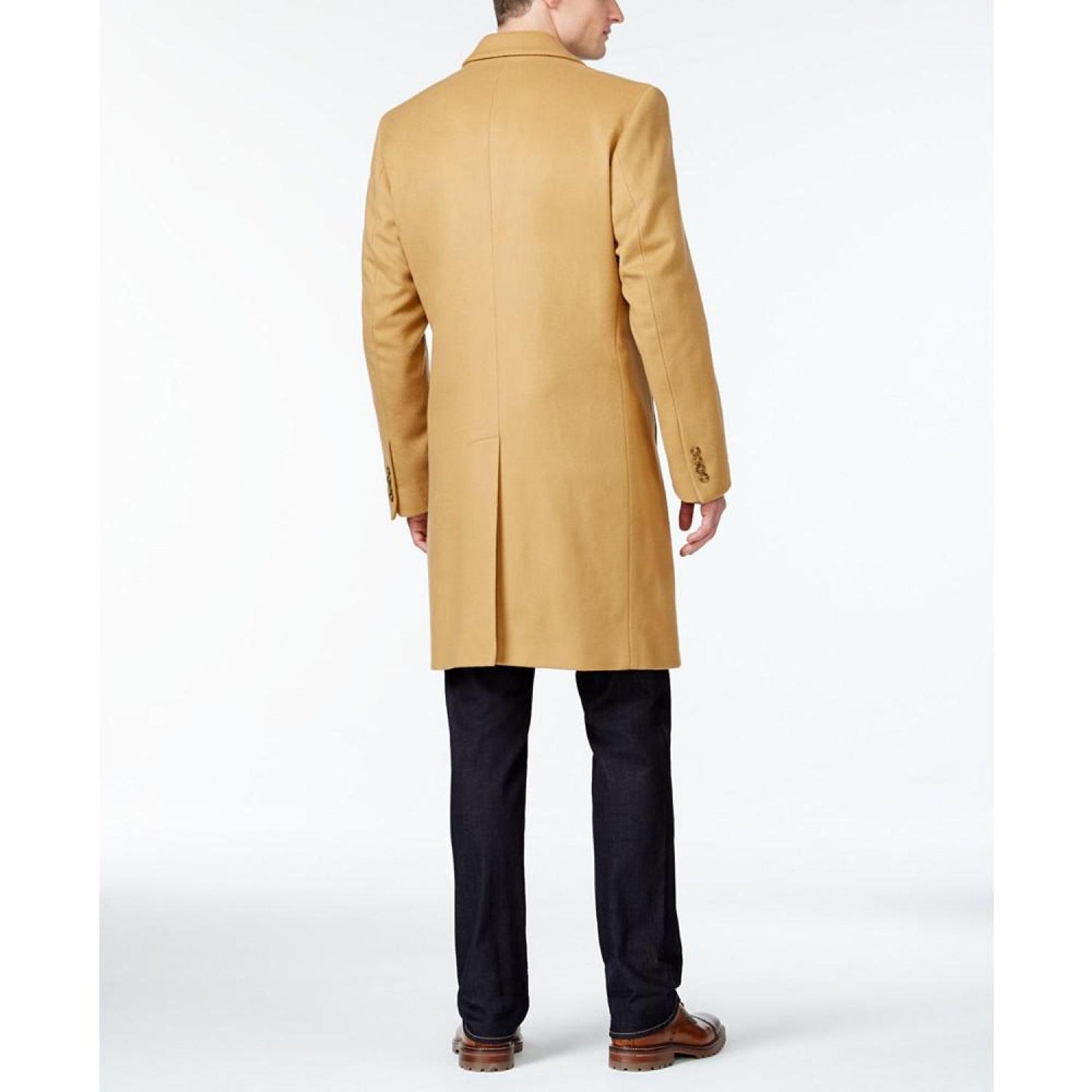 Michael Kors Men's Big & Tall Madison Wool-Blend Overcoat