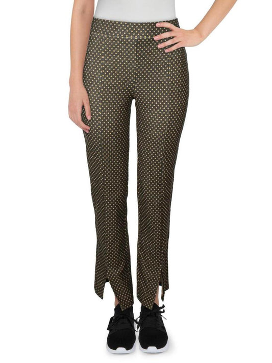 Womens Printed Split Hem Leggings