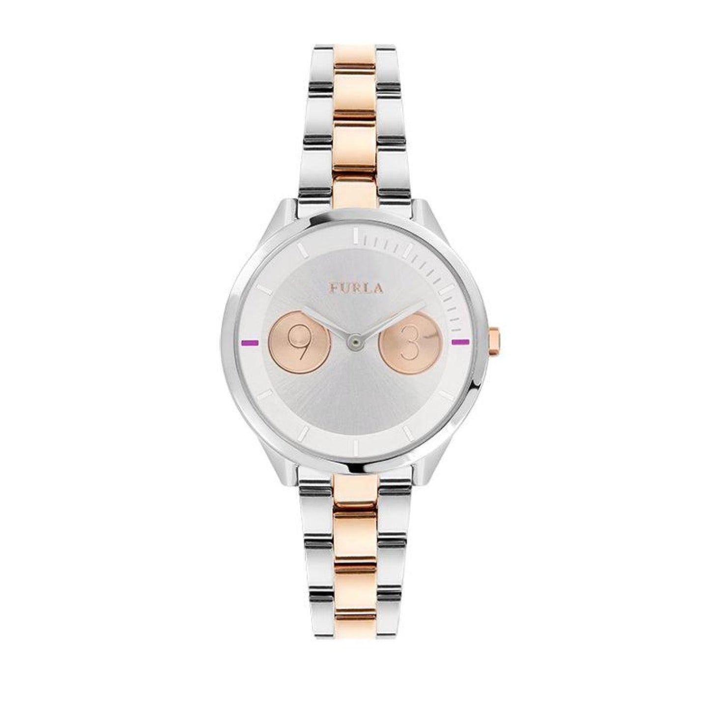 Furla Women's Metropolis Silver Dial Stainless Steel Watch