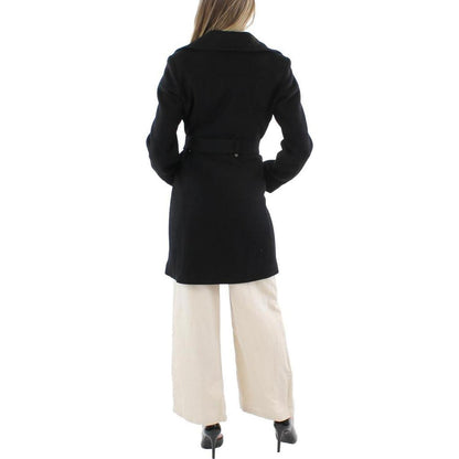 Womens Wool Blend Midi Overcoat