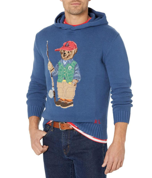 Polo Bear Cotton Hooded Sweater