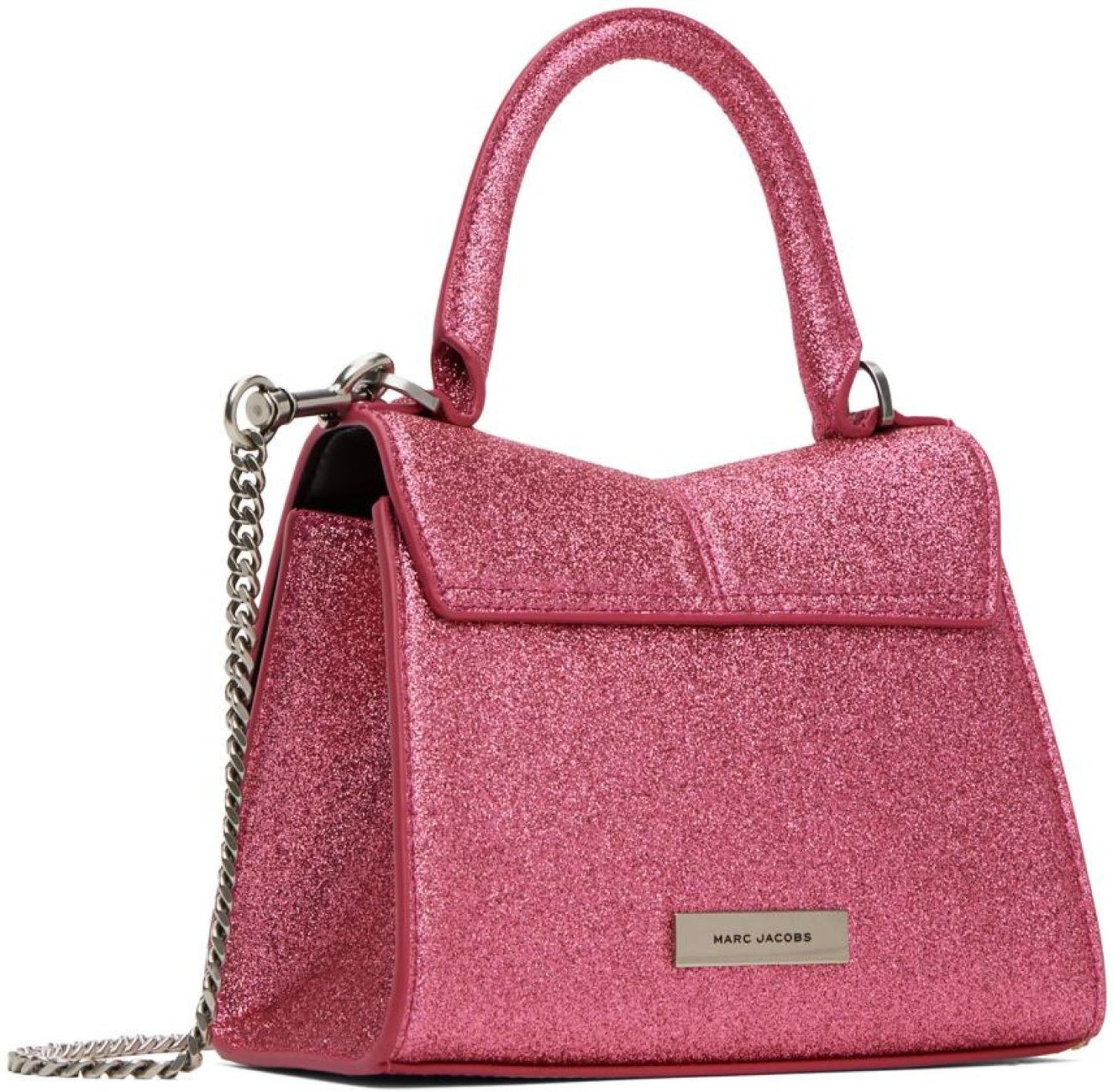 Pink 'The Galactic Glitter St. Marc Mini' Top Handle Bag