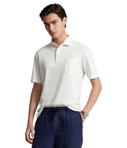 Classic Fit Cotton-Linen Polo Shirt