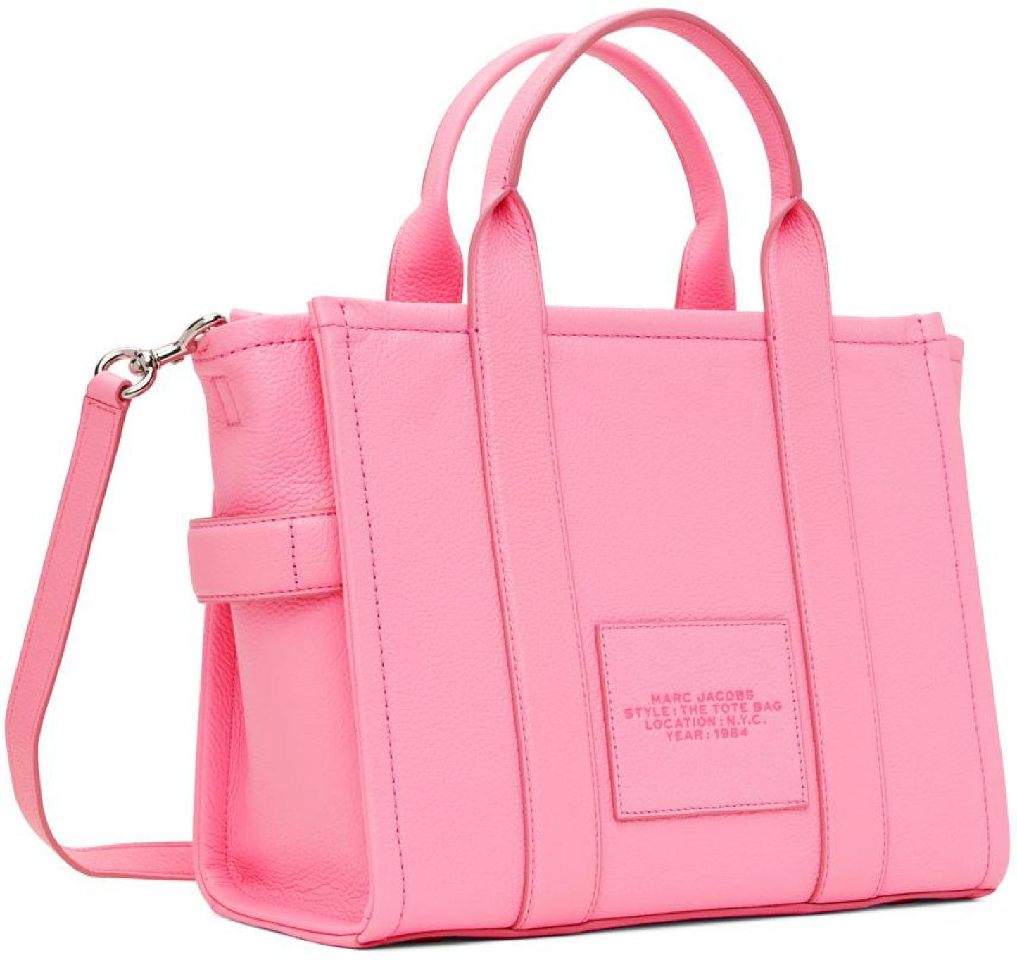 Pink 'The Leather Medium Tote Bag' Tote