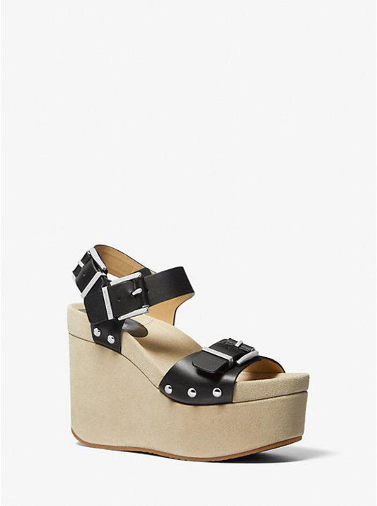 Colby Leather Wedge Sandal