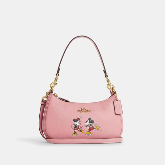 Coach Outlet Disney X Coach Teri Shoulder Bag With Ice Skate Motif