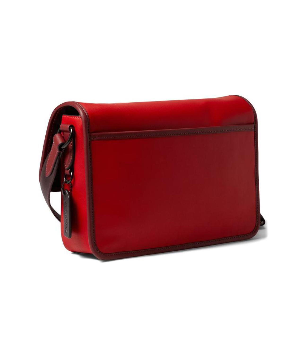 League Messenger Bag in Color-Block Leather