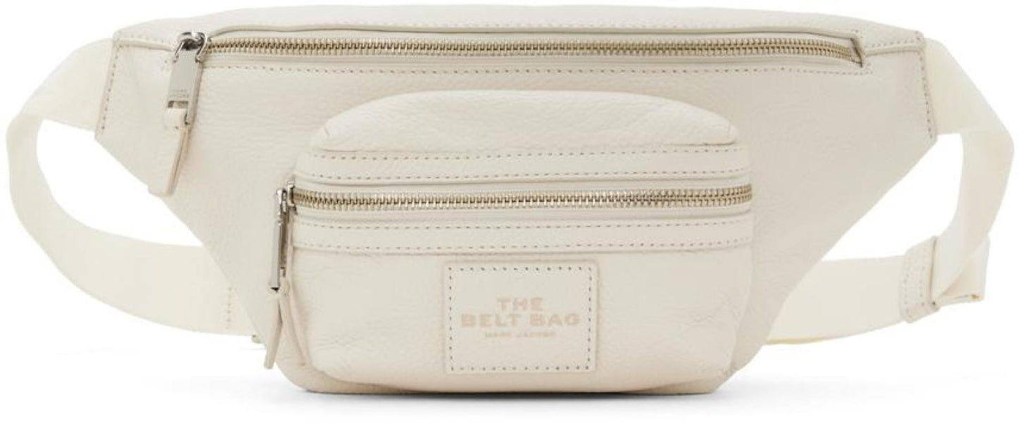 White 'The Leather Belt Bag' Pouch