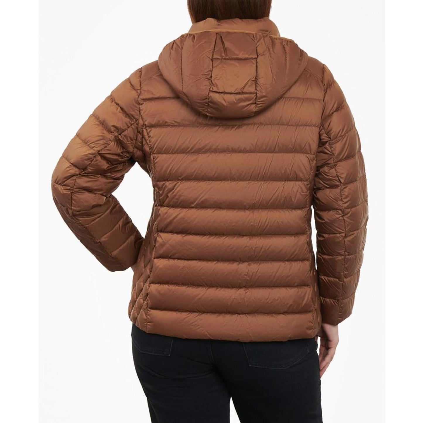 Women's Plus Size Hooded Packable Down Puffer Coat