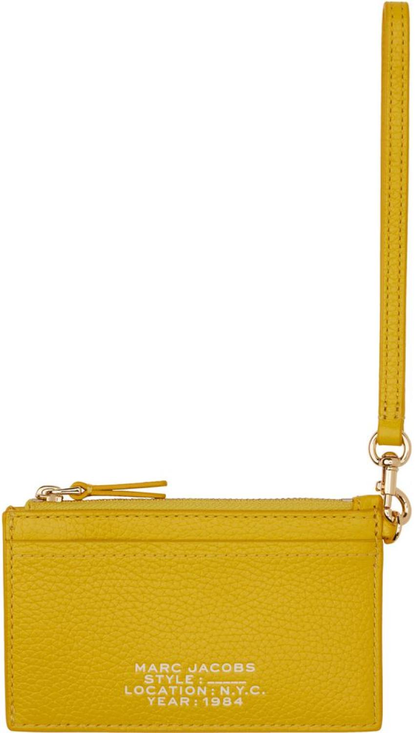 Yellow Top Zip Wallet