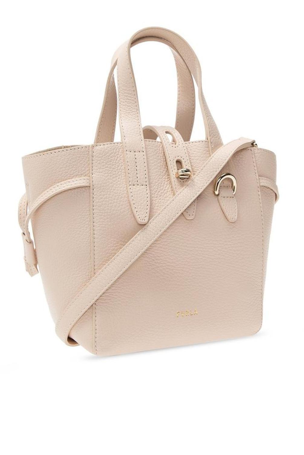 Furla Net Logo Printed Mini Tote Bag