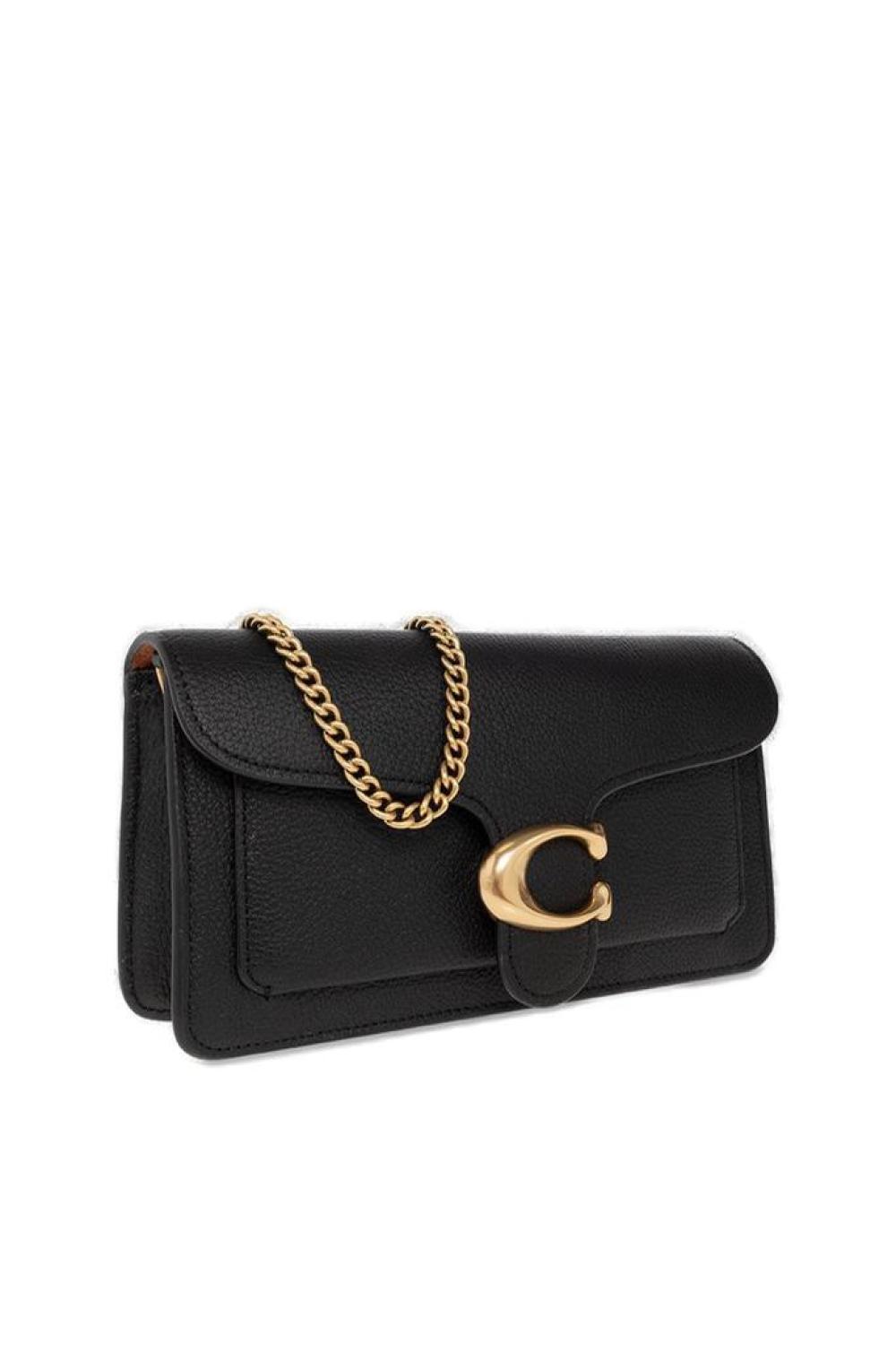 Coach Tabby Logo Plaque Chained Clutch Bag