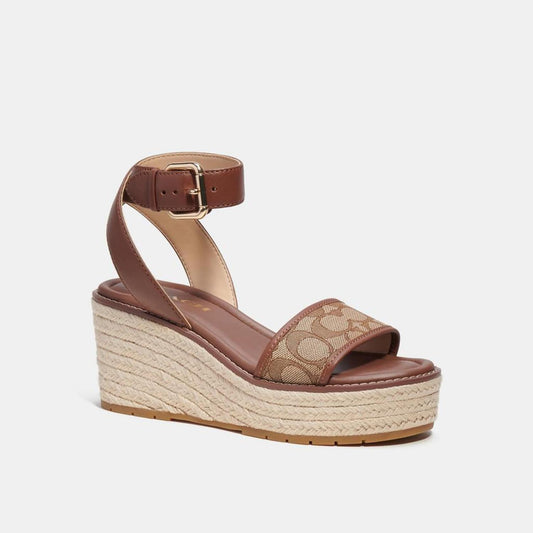 Coach Outlet Korey Espadrille In Signature Jacquard