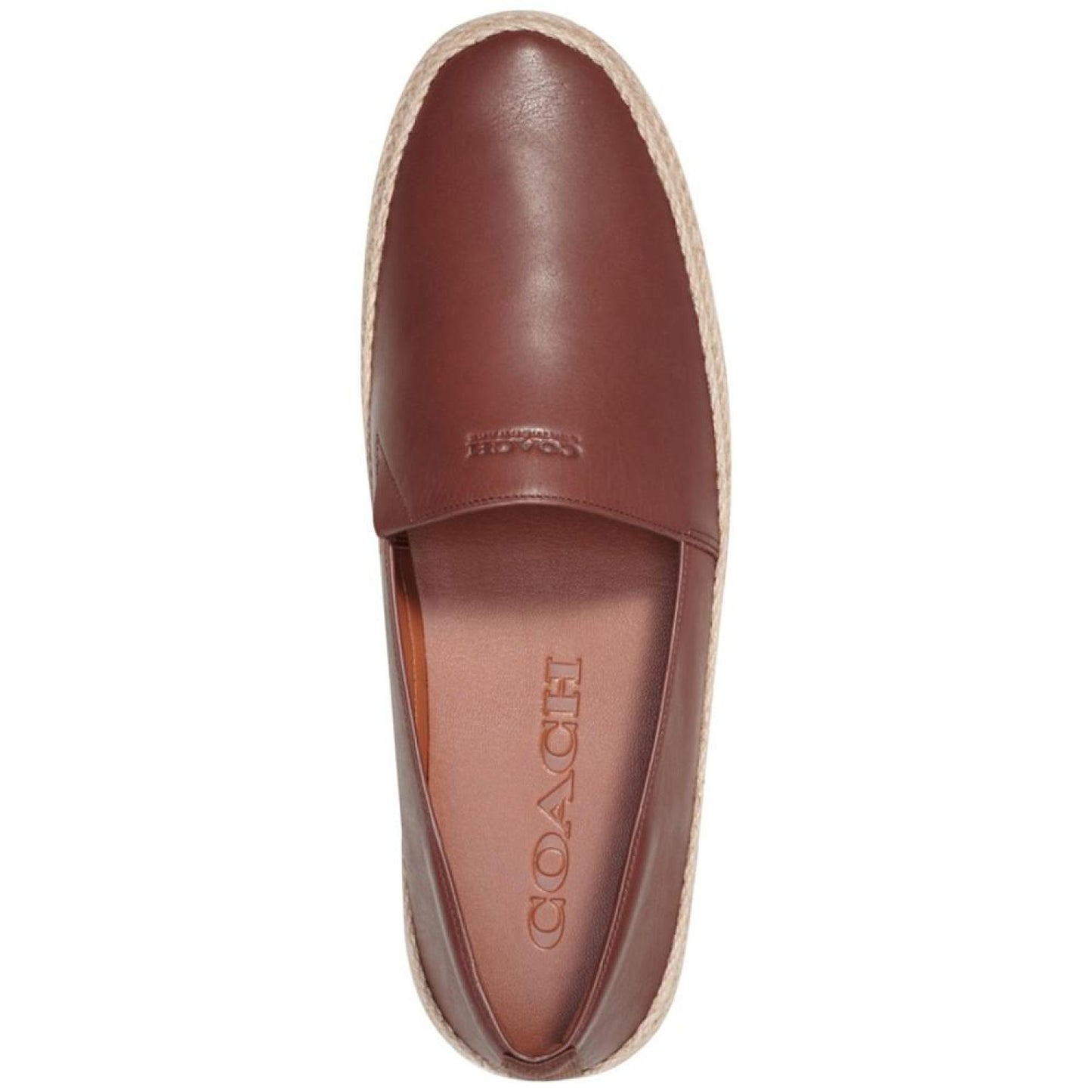 Men's Signature Leather Slip On Espadrilles