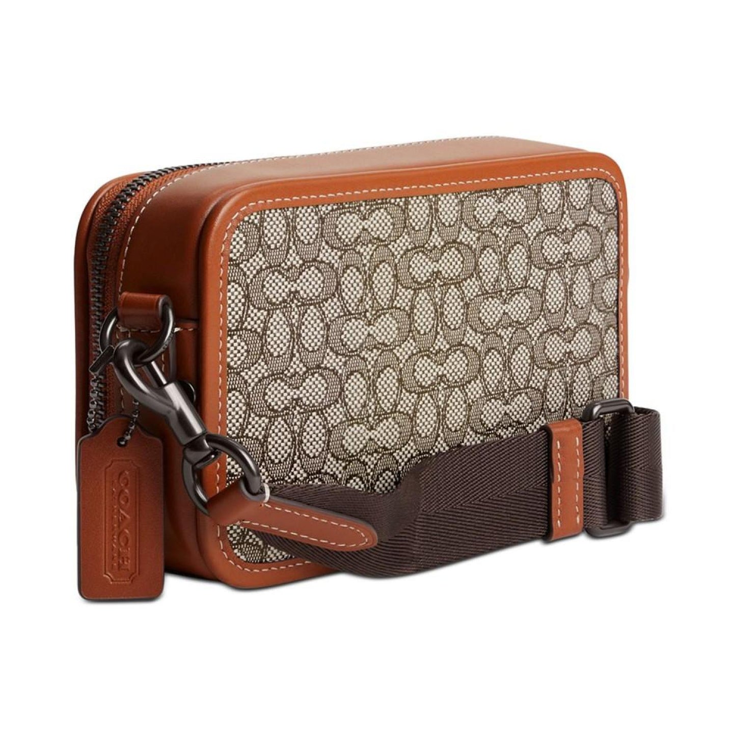 Charter Slim Mini Signature Jacquard Crossbody