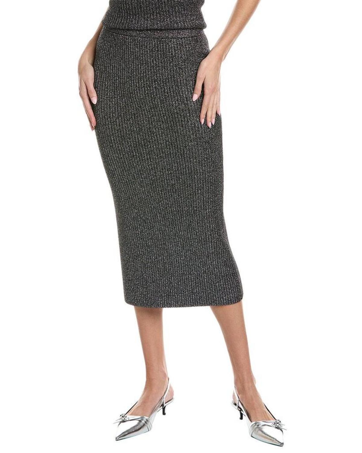 Michael Kors Collection Metallic Pencil Skirt