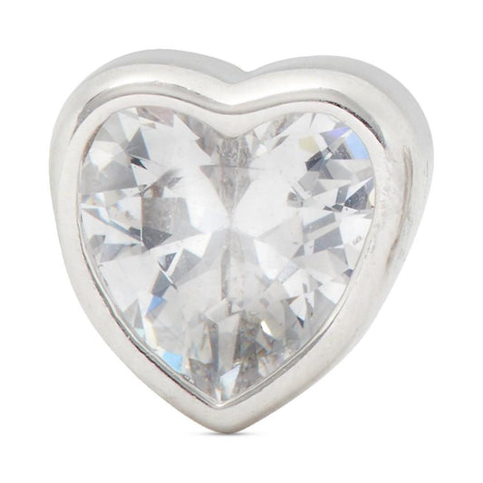 Cubic Zirconia Heart Mini Stud Earrings