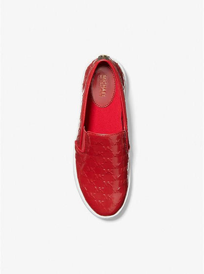 Keaton Logo Embossed Patent Slip-On Sneaker