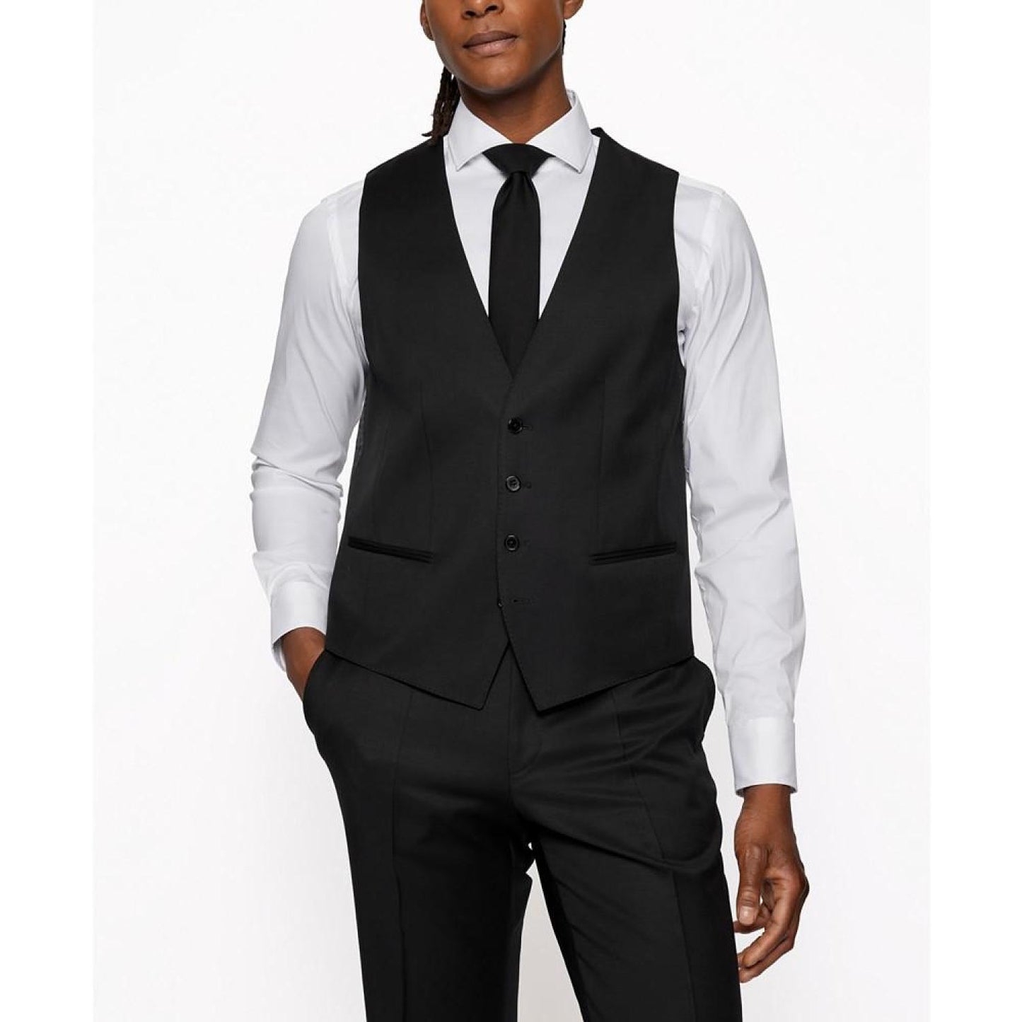 BOSS Men's Single-Breasted Waistcoat