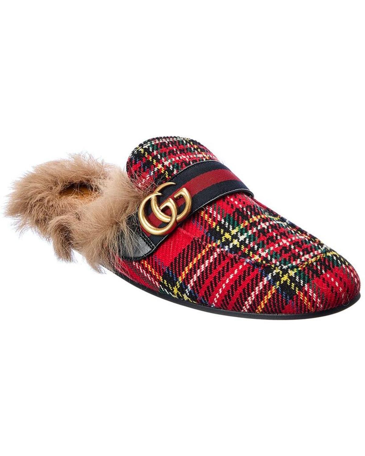 Gucci Princetown Plaid Slipper