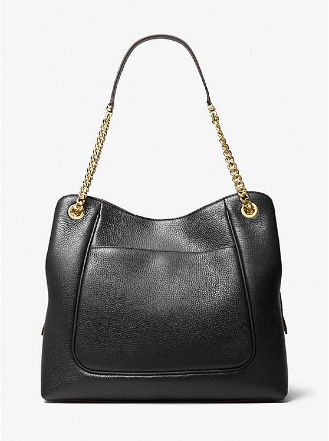 Piper Large Pebbled Leather Shoulder Bag