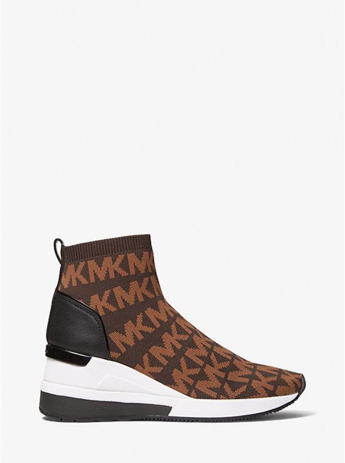 Skyler Logo Stretch Knit Sock Sneaker