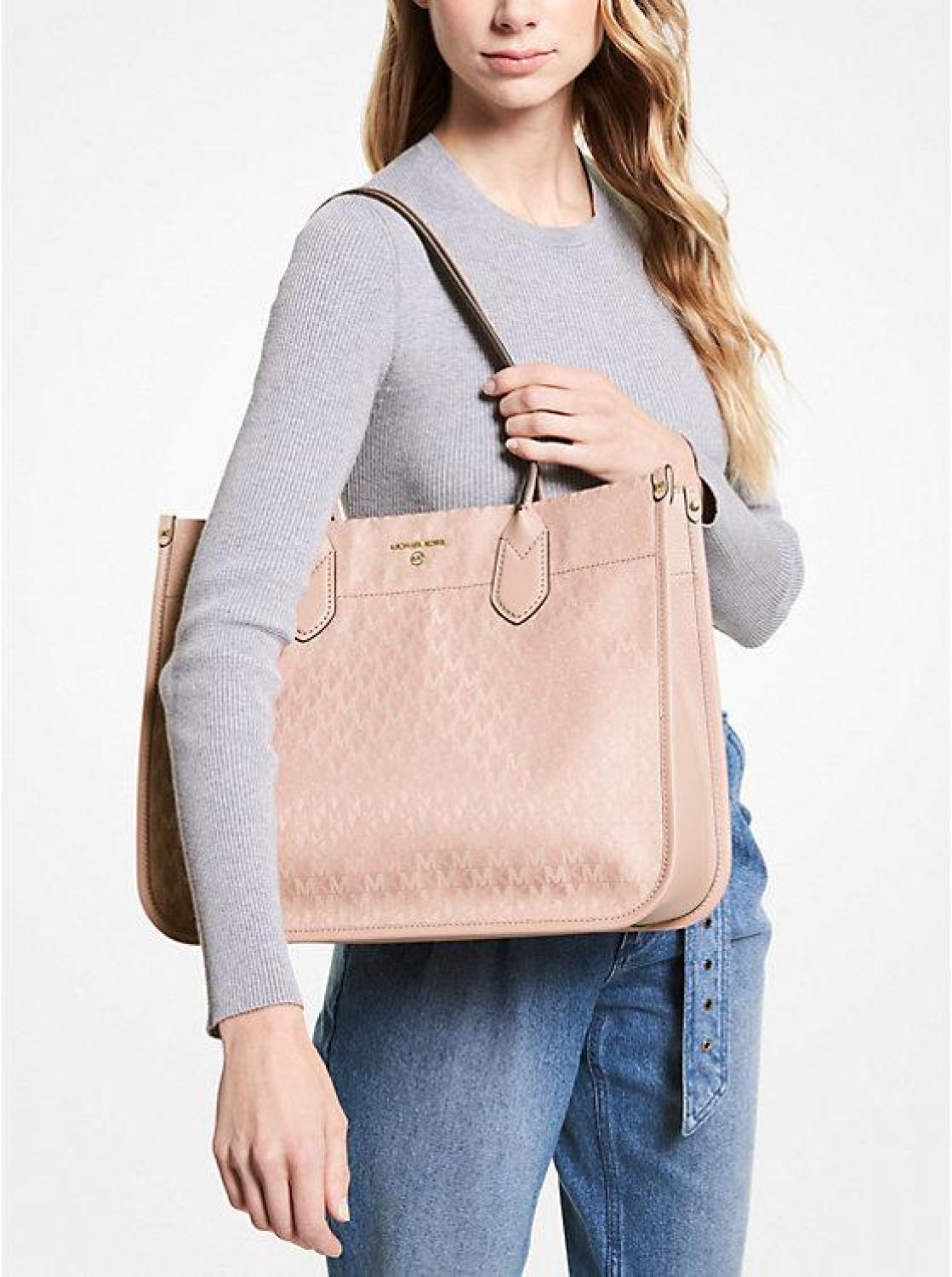 Heidi Large Logo Jacquard Tote Bag