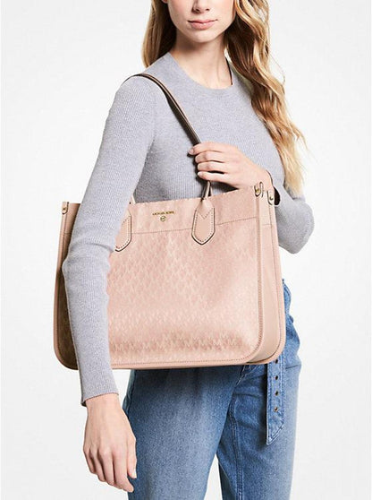 Heidi Large Logo Jacquard Tote Bag