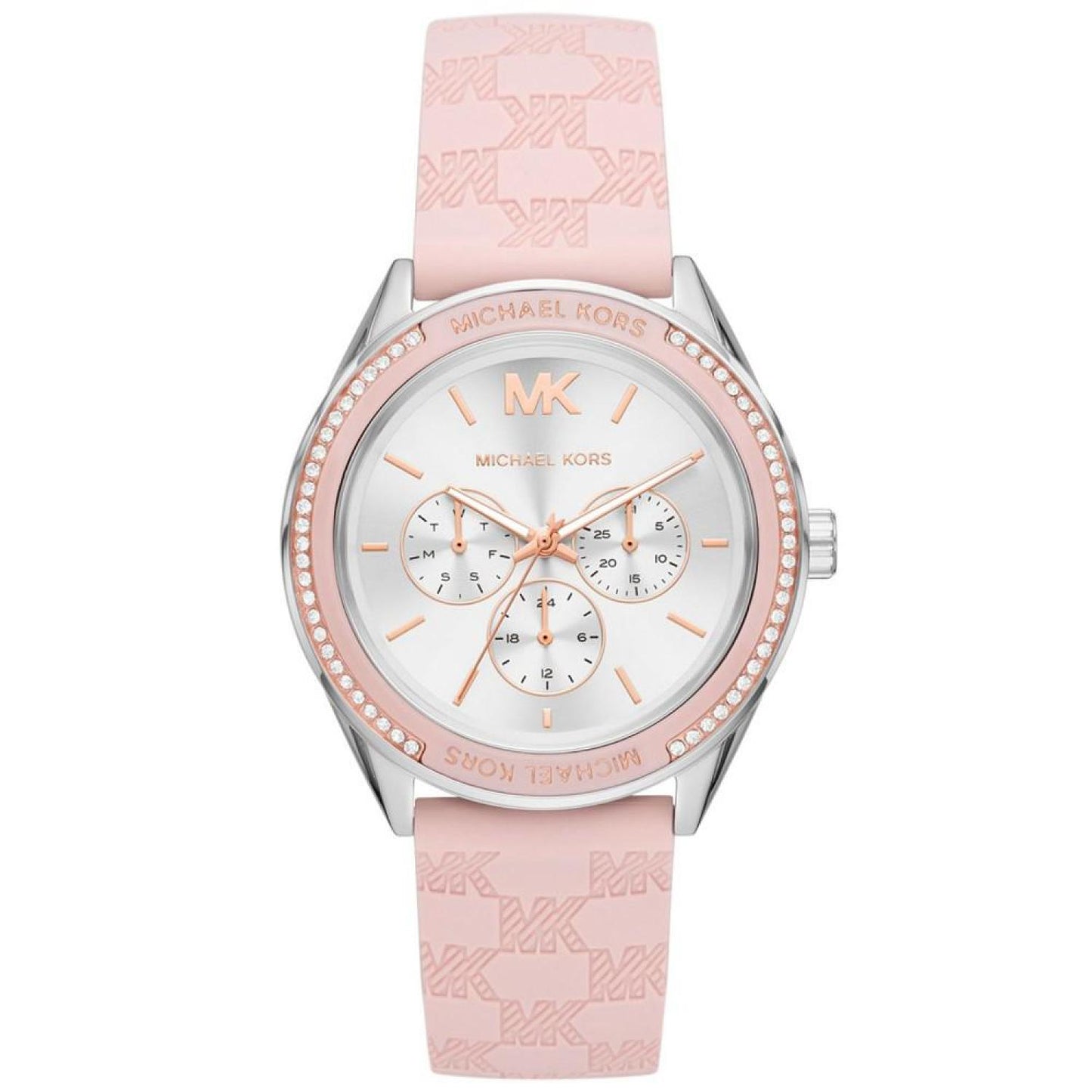 Women's Jessa Multifunction Blush Silicone Watch 40mm