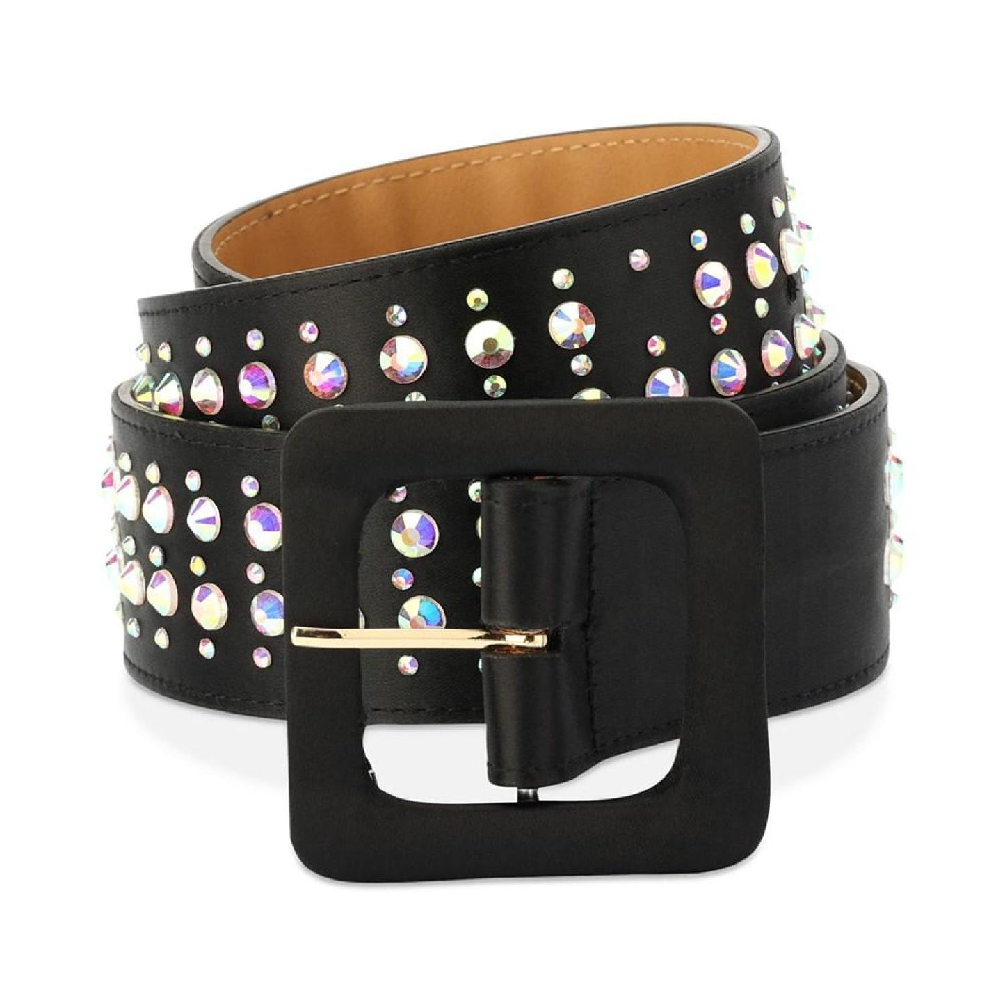 Women's Embellished Faux-Leather Belt