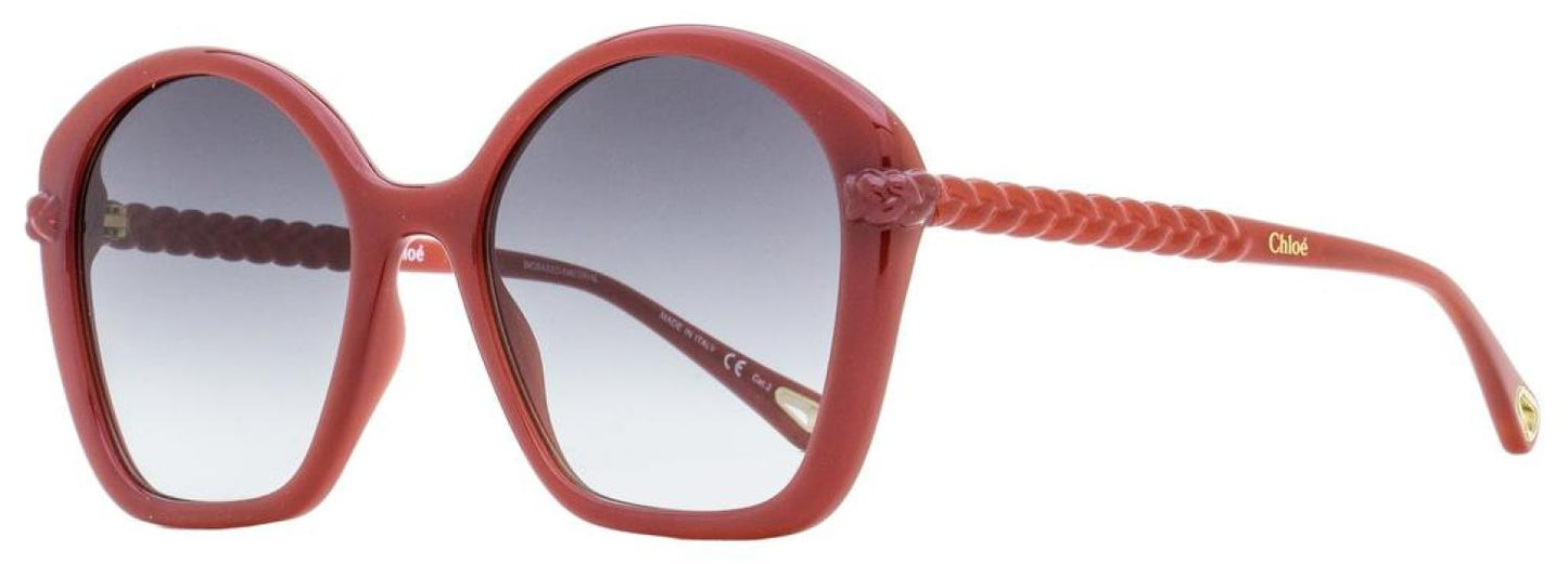 Chloe Women's Geometric Sunglasses CH0003S 003 Burnt Orange 55mm