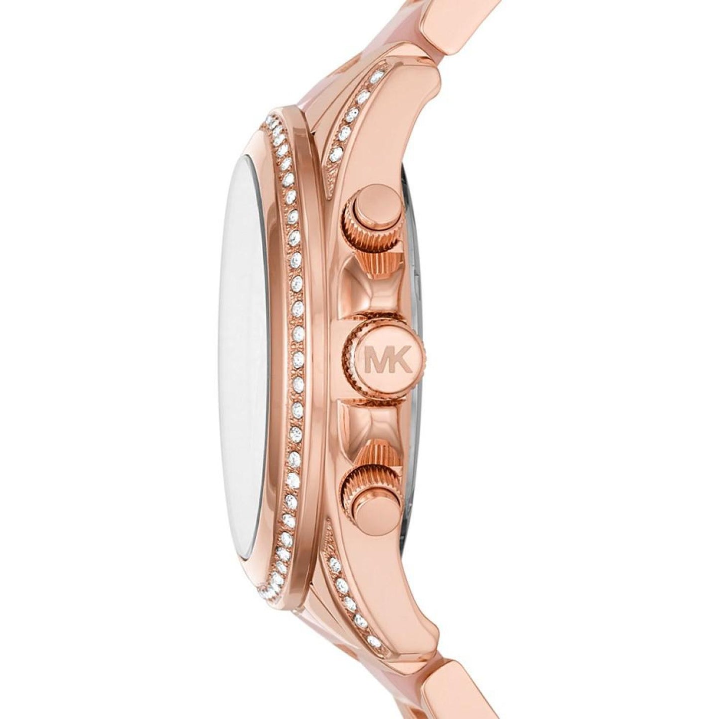 Women's Chronograph Blair Rose Gold-Tone Stainless Steel & Blush Acetate Bracelet Watch 39mm