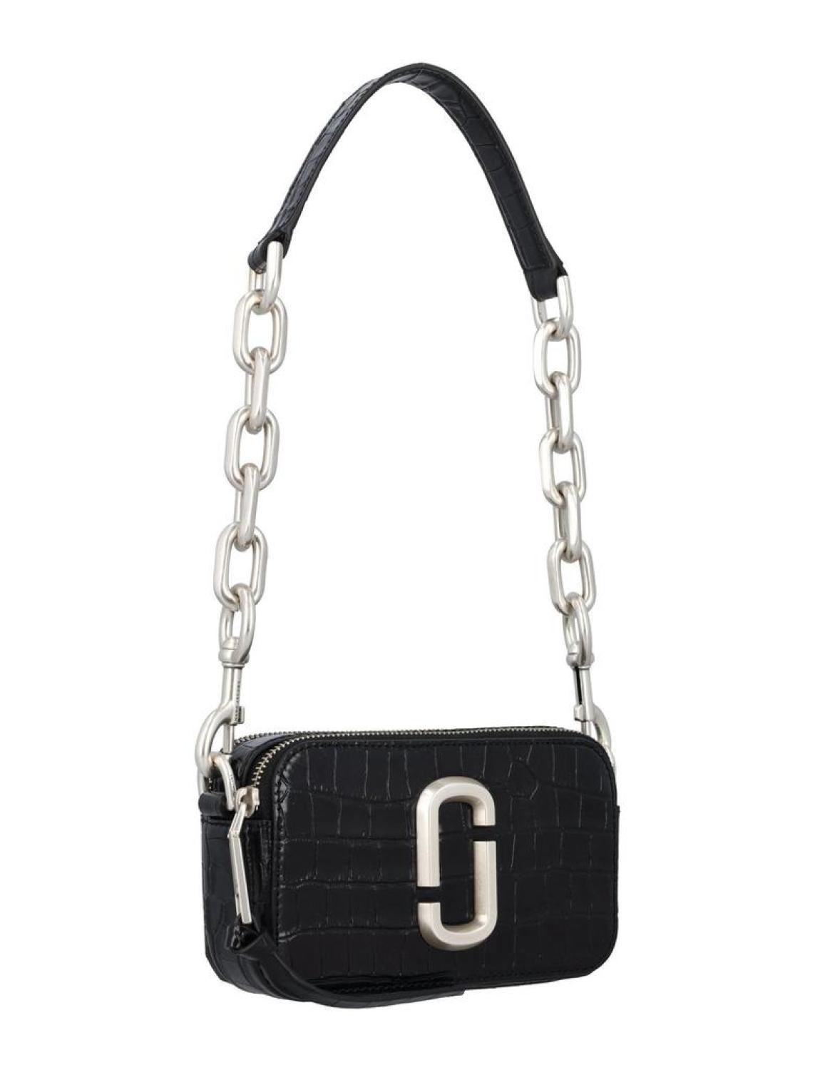 Marc Jacobs Logo Plaque Embossed Chain Shoulder Bag