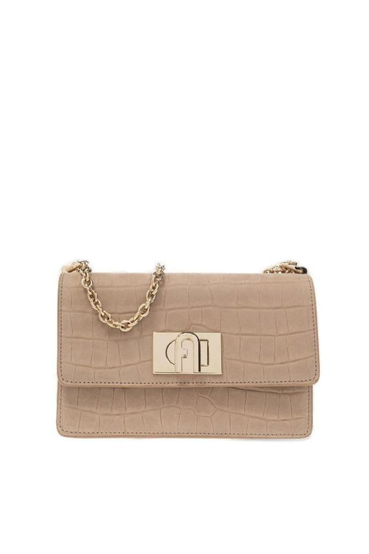 Furla 1927 Embossed Mini Shoulder Bag