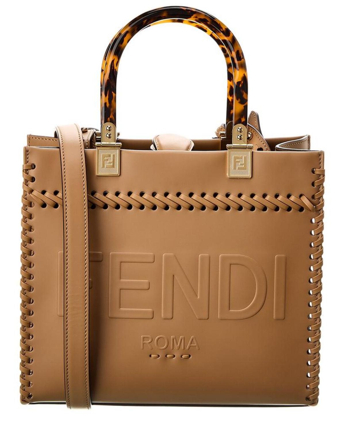 FENDI Sunshine Small Leather Tote