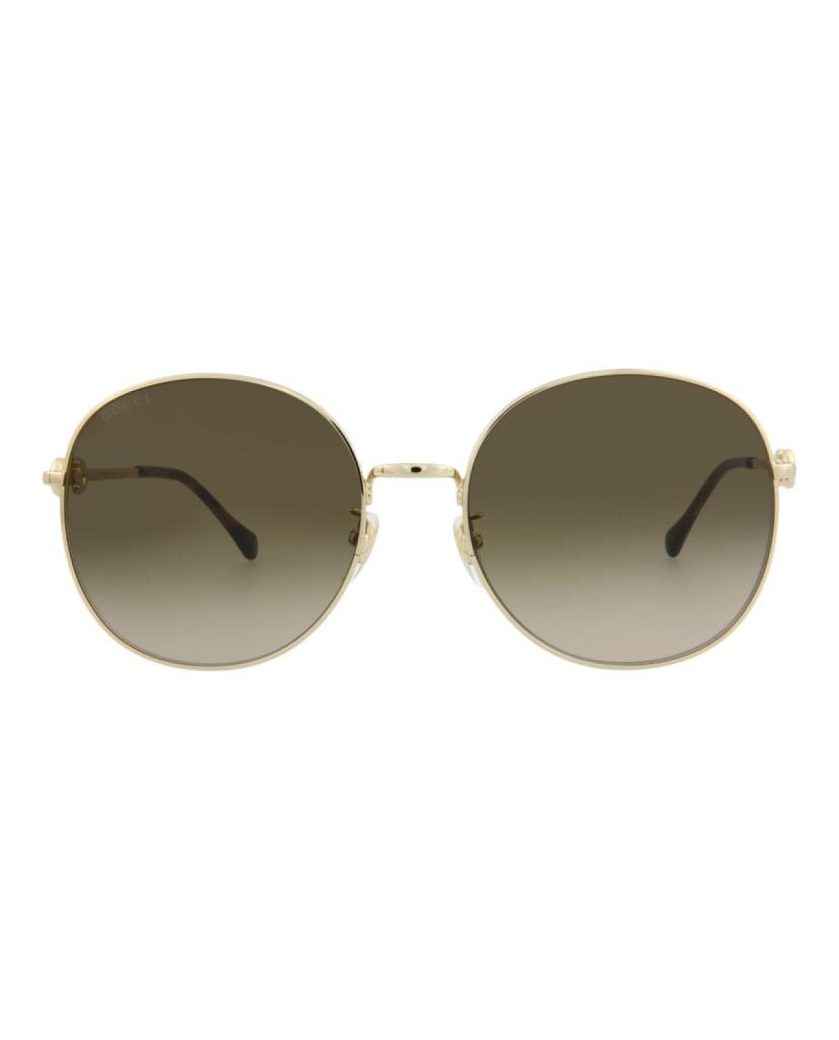 Round/Oval-Frame Metal Sunglasses