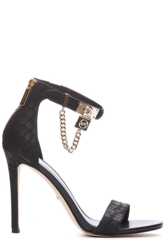 Michael Michael Kors Hamilton Chain Embellished High Heel Sandals