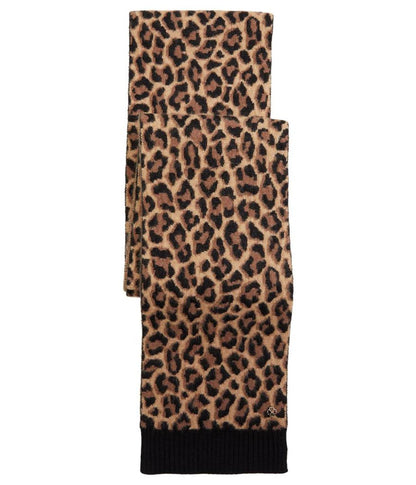 Leopard Knit Scarf