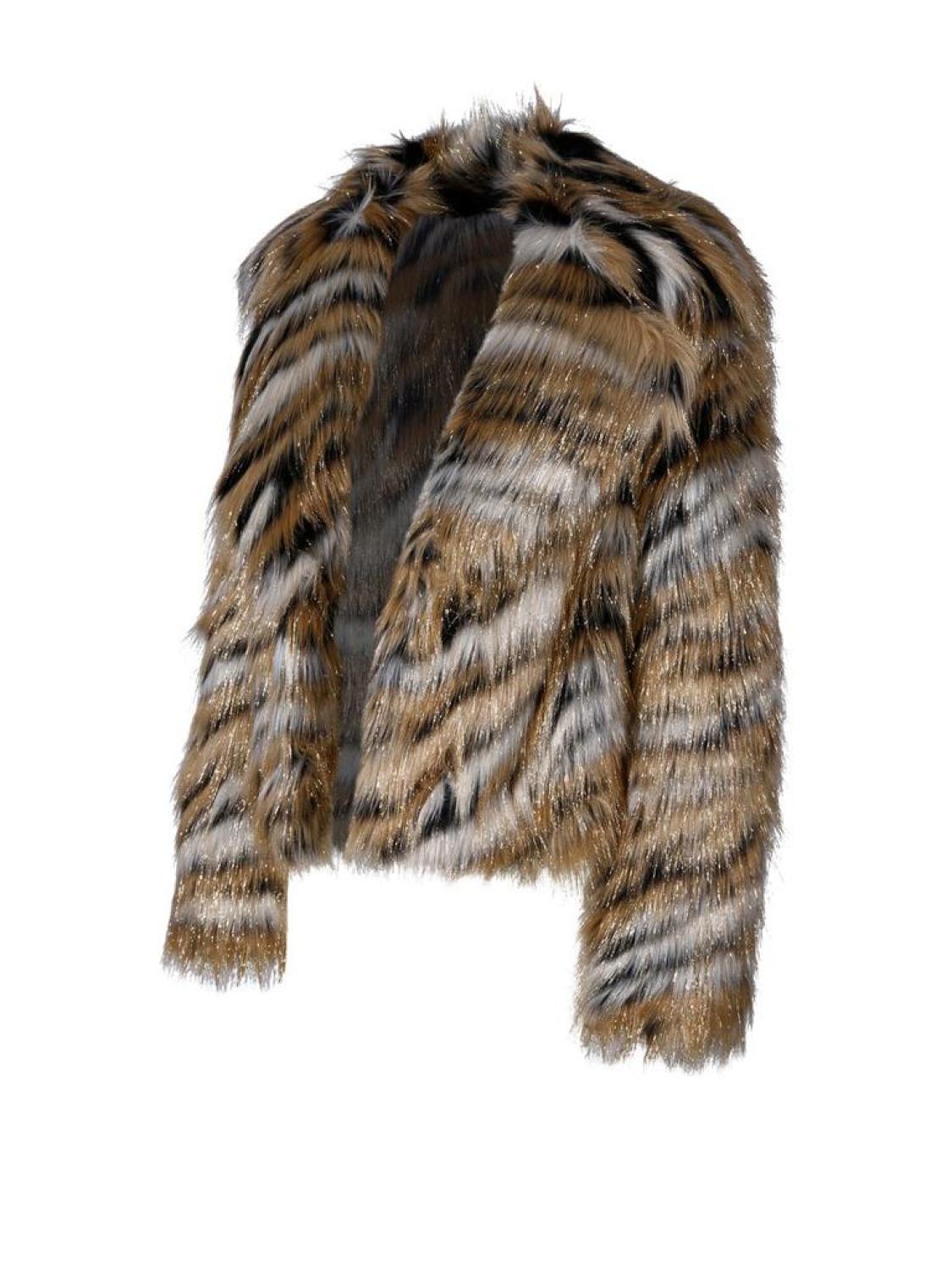 Michael Michael Kors Faux Fur Cropped Jacket