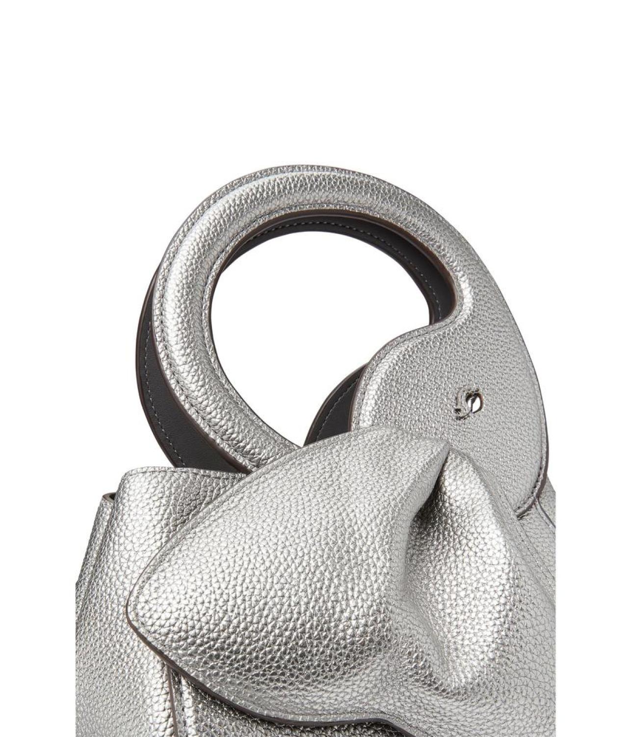 Ellie Metallic Pebbled Leather 3-D Elephant Top-Handle