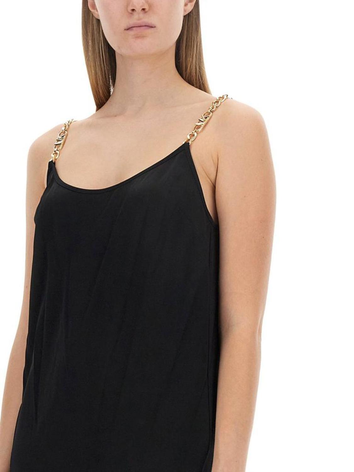 Michael Michael Kors Crepe Chain Midi Dress