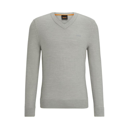 Wool-blend regular-fit sweater with logo detail