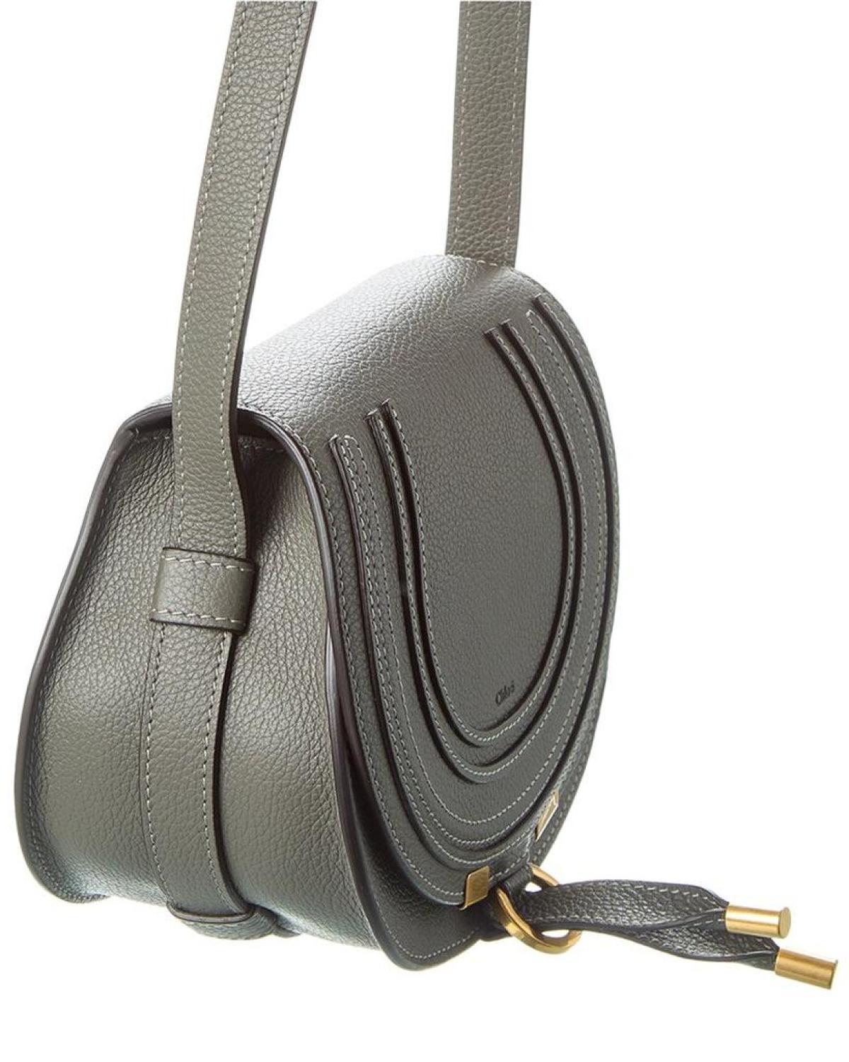 Chloé Marcie Small Leather Saddle Bag