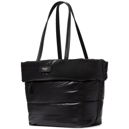 Puffed Puffy Fabric Large Tote