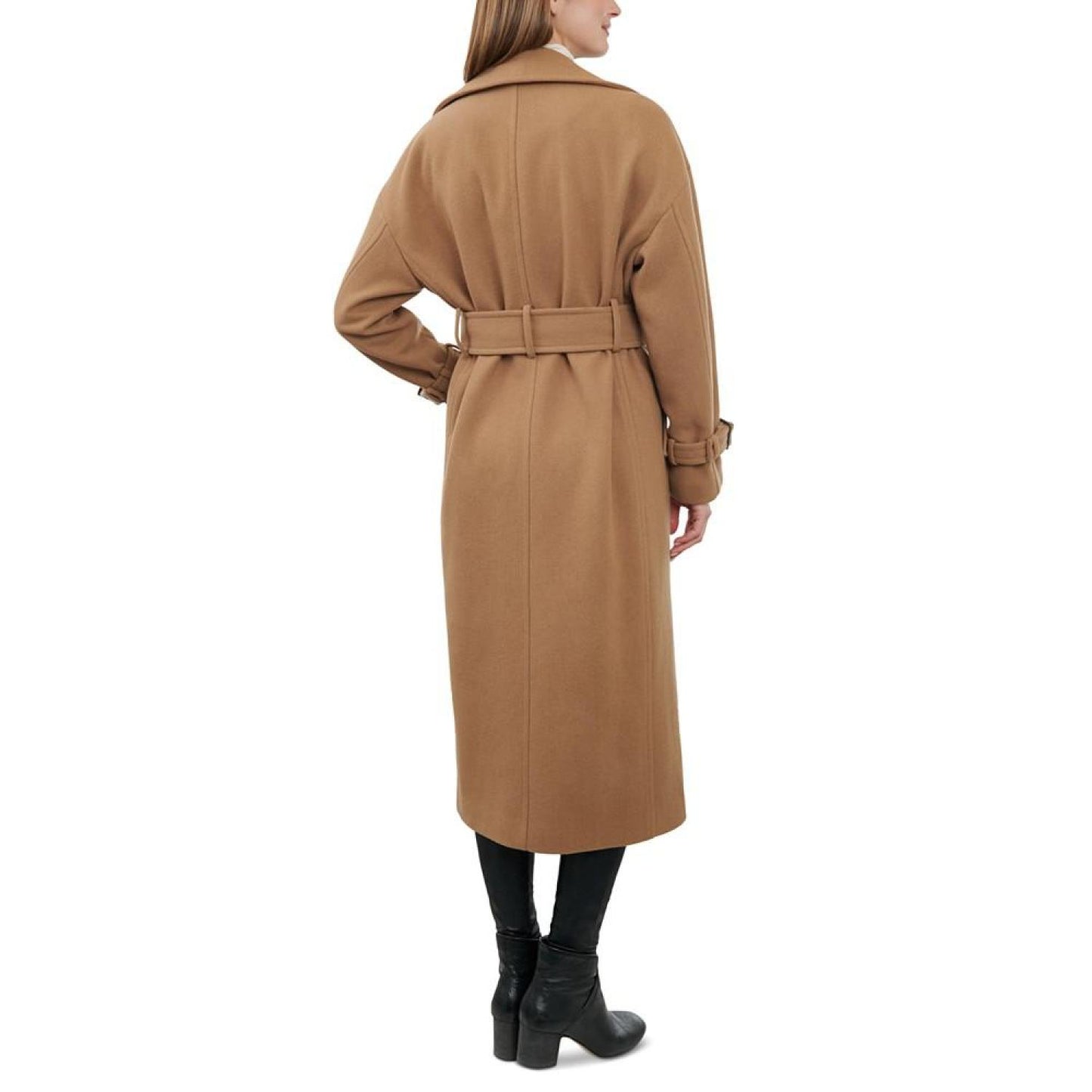 Women's Double-Breasted Belted Maxi Coat